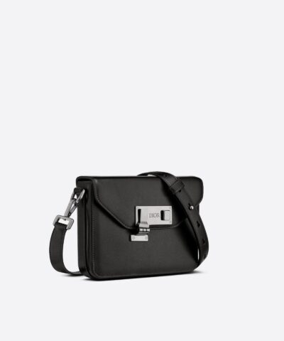 Dior Mens Black Smooth Calfskin Messenger Pouch 20248135 2