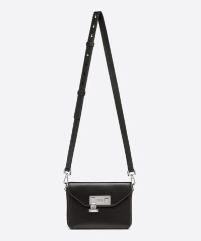 Dior Mens Black Smooth Calfskin Messenger Pouch 20248135 3