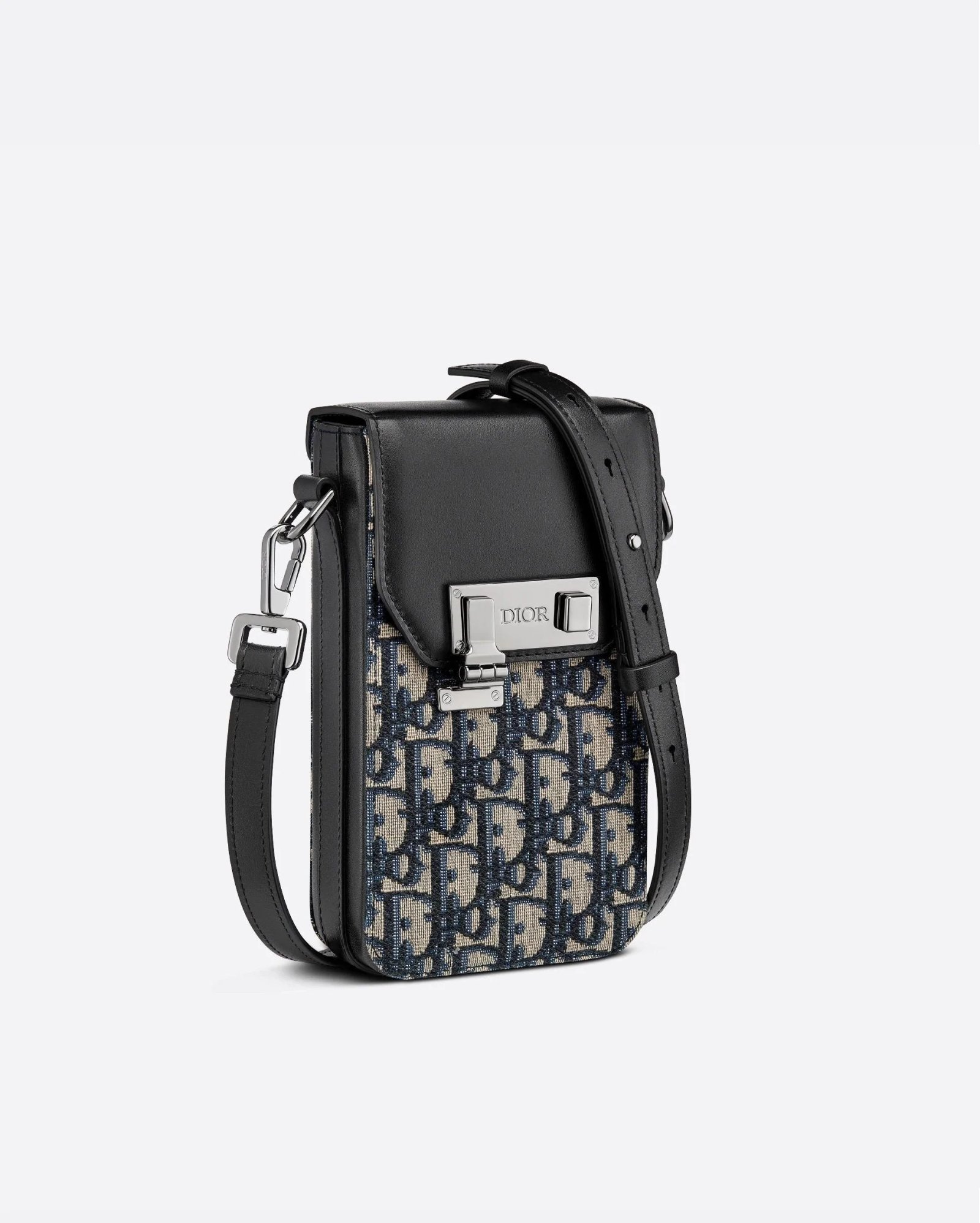 Alternative view of Dior Men's Black Smooth Calfskin Vertical Pouch