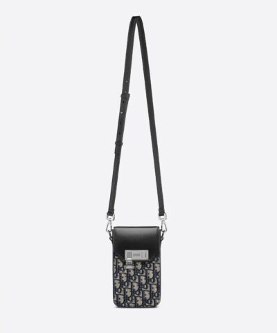 Dior Mens Black Smooth Calfskin Vertical Pouch 20248069 3