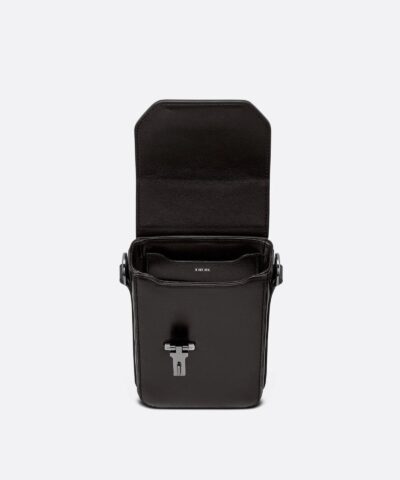 Dior Mens Black Smooth Calfskin Vertical Pouch 20248077 2