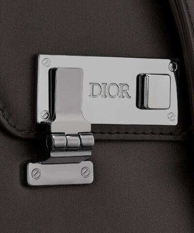 Dior Mens Black Smooth Calfskin Vertical Pouch 20248077 4