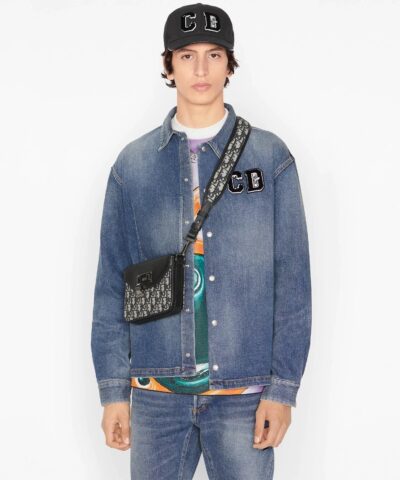 Dior Mens Oblique Jacquard Messenger Pouch 20248143 1