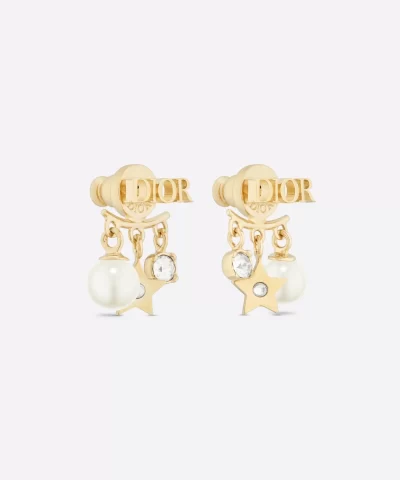 Dior Pearl Crystal Diorevolution Earrings Aged Gold 20257635 1