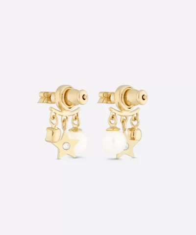 Dior Pearl Crystal Diorevolution Earrings Aged Gold 20257635 2