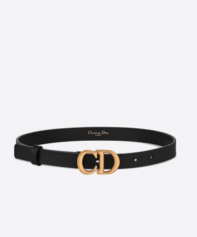 Dior Saddle Belt Black Ultrasmooth Calfskin, 30 mm-20256095
