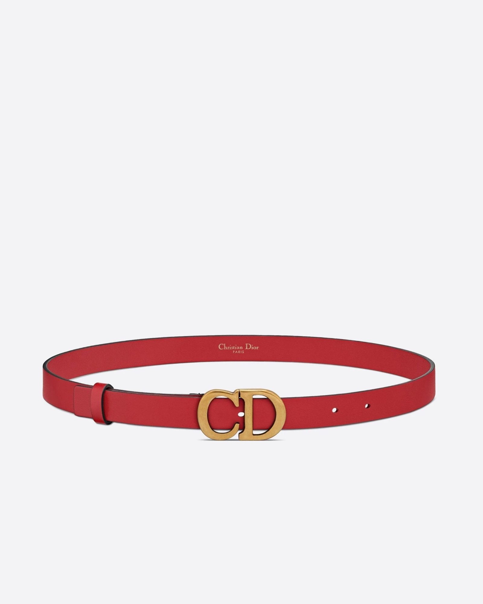 Dior Saddle Belt Red Ultrasmooth Calfskin, 30 mm-20256083
