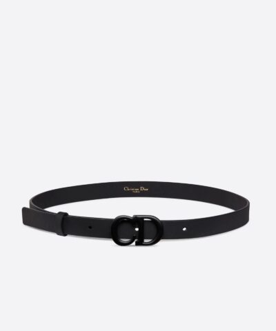 Dior Saddle Black Matte Calfskin, 20 mm-20256075