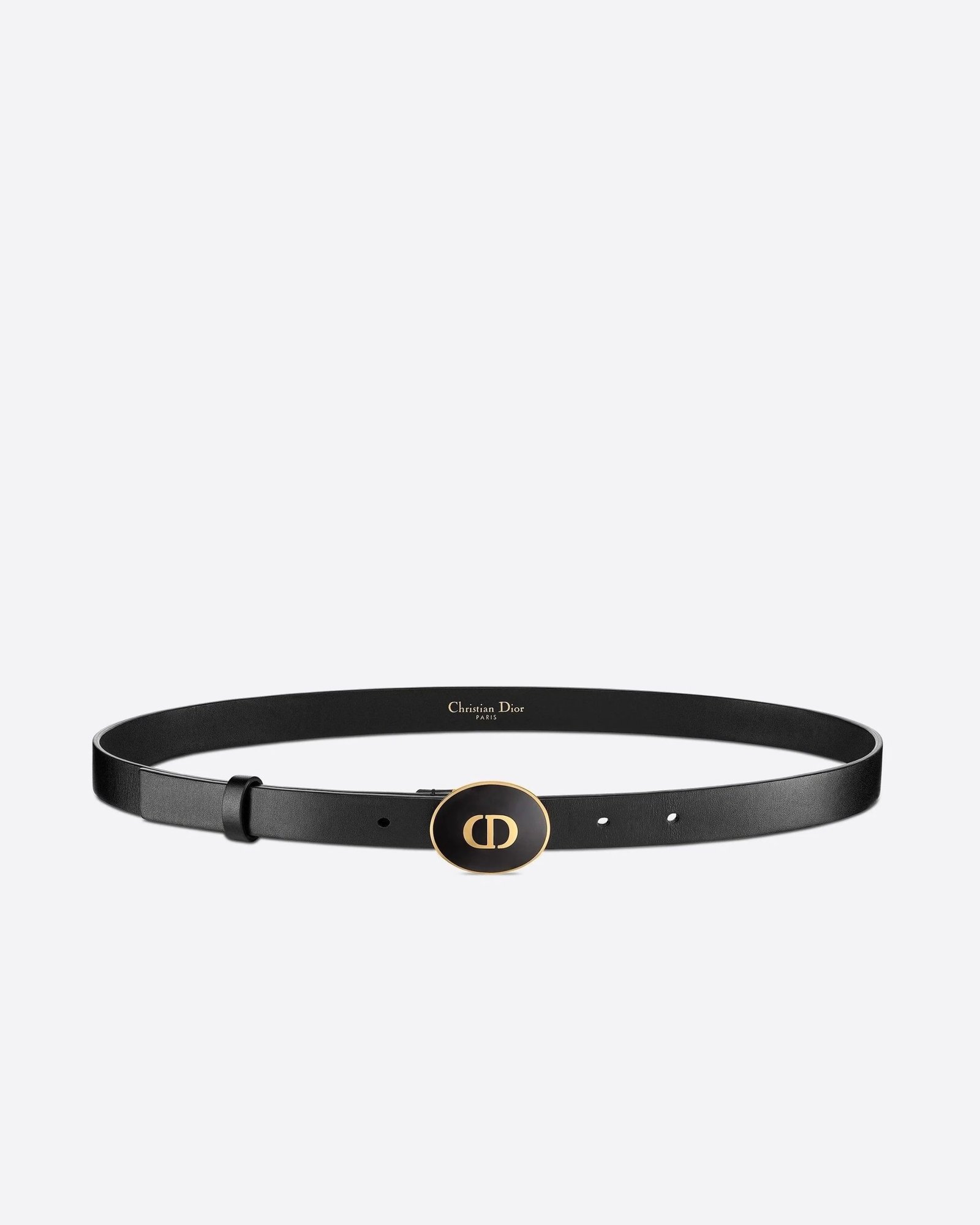 Dior Teddy-D Belt Black Smooth Calfskin, 15mm-20256108