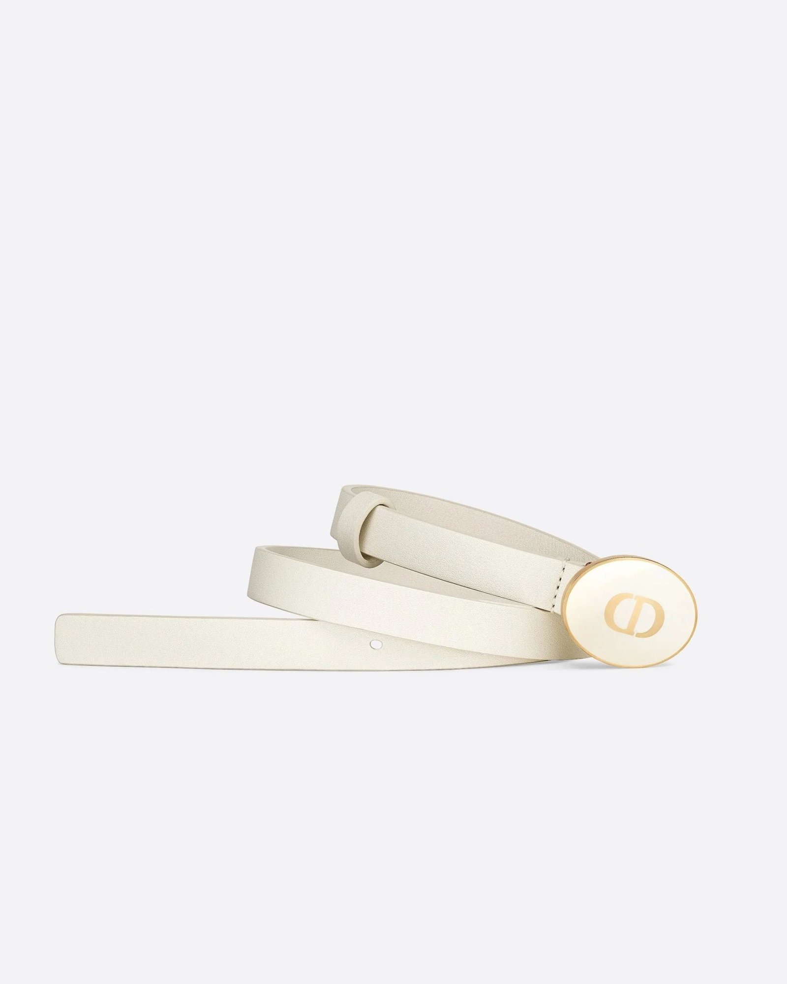 Alternative view of Dior Teddy-D Belt Ivory Smooth Calfskin, 15mm