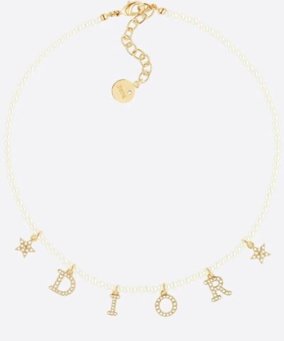 Diorevolution Necklace White Resin Pearls And White Crystals 20257431 1