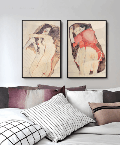 Egon Schiele Character Canvas Painting Wall Art 20219465 6