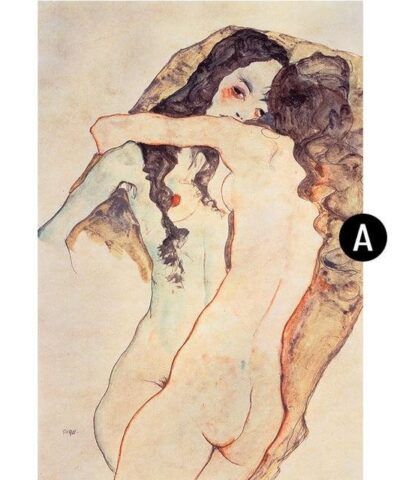 Egon Schiele Character Canvas Painting Wall Art-20219466
