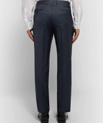 Ermenegildo Zegna Navy Slim Fit Micro Checked Wool Suit 20227204 3