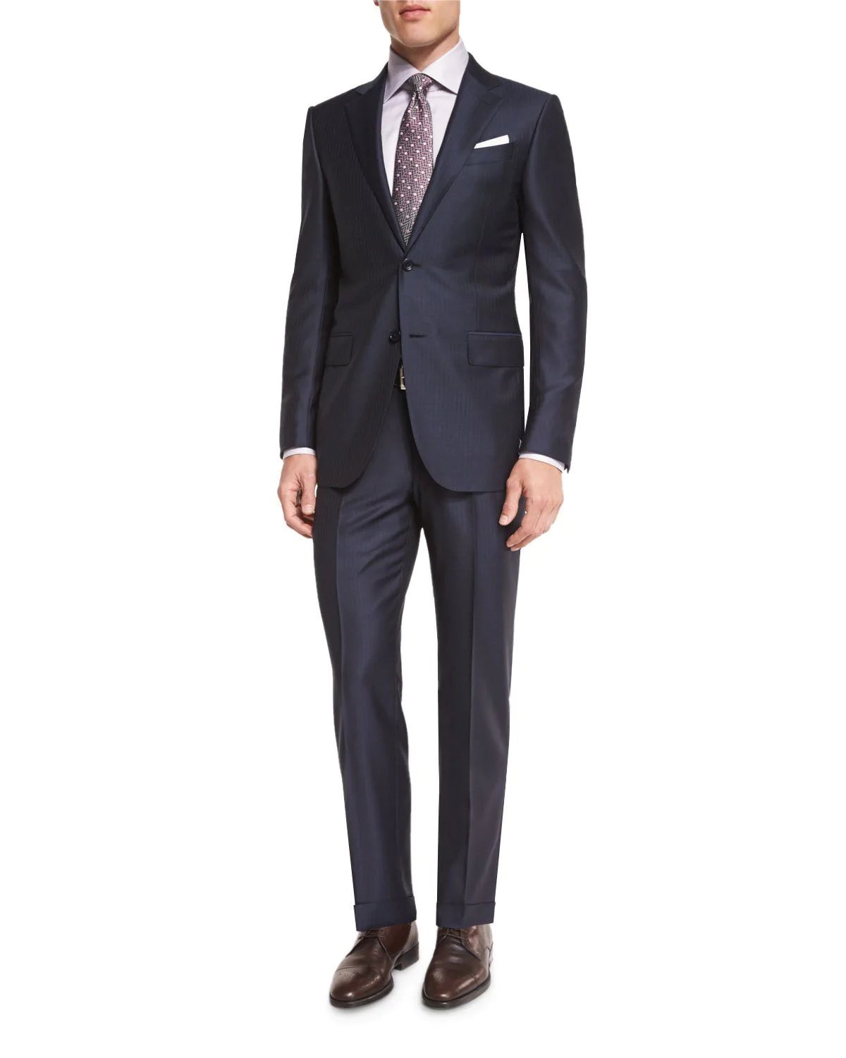 Alternative view of Ermenegildo Zegna Wool Striped Two-Piece Suit, Navy