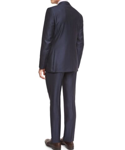 Ermenegildo Zegna Wool Striped Two Piece Suit Navy 20227215 2