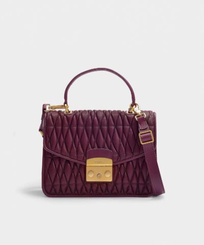 Furla Metropolis Cometa Small Top Handle Bag In Amaranto-20255015