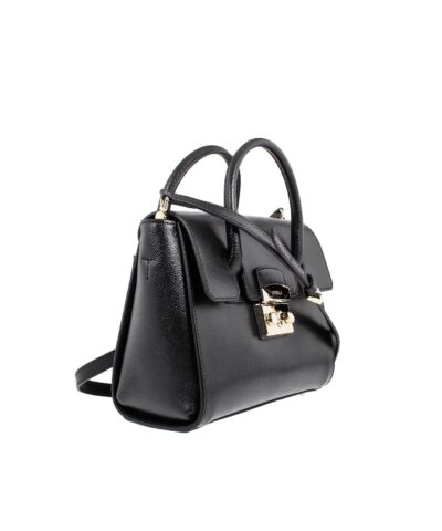 Furla Metropolis Ladies Small Leather Satchel In Onyx 20254852 2