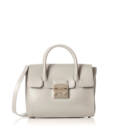 Furla Metropolis Ladies Small Leather Satchel In Sabbia b-20254790