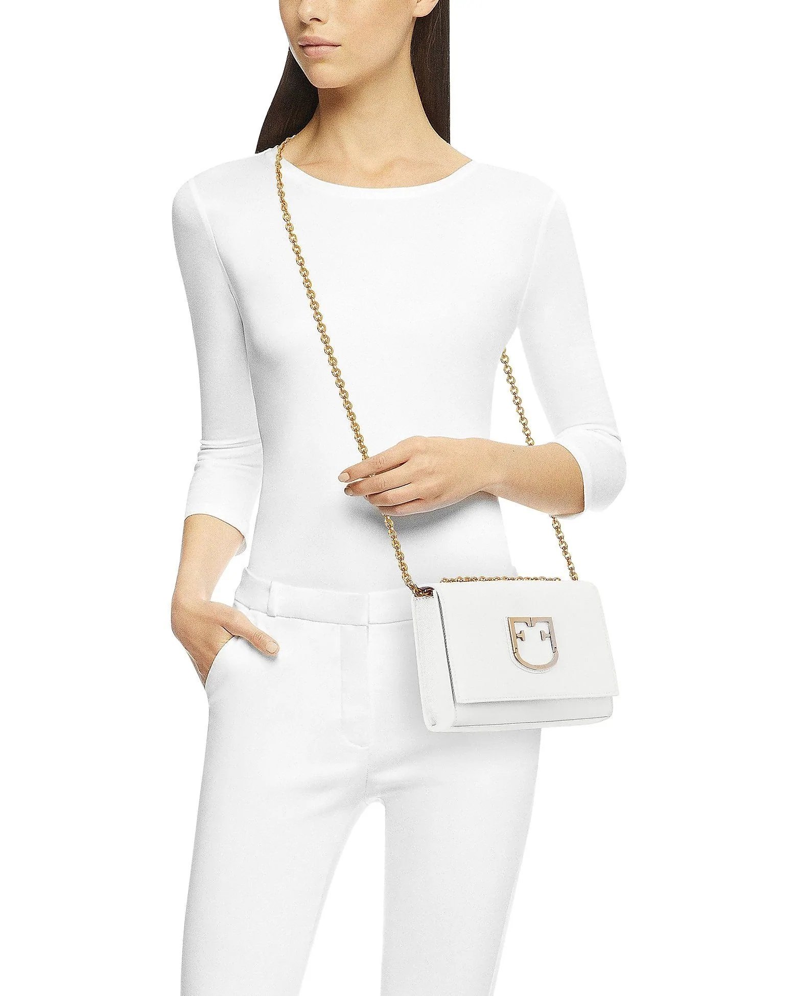 Alternative view of Furla Viva Mini Pochette Chalk
