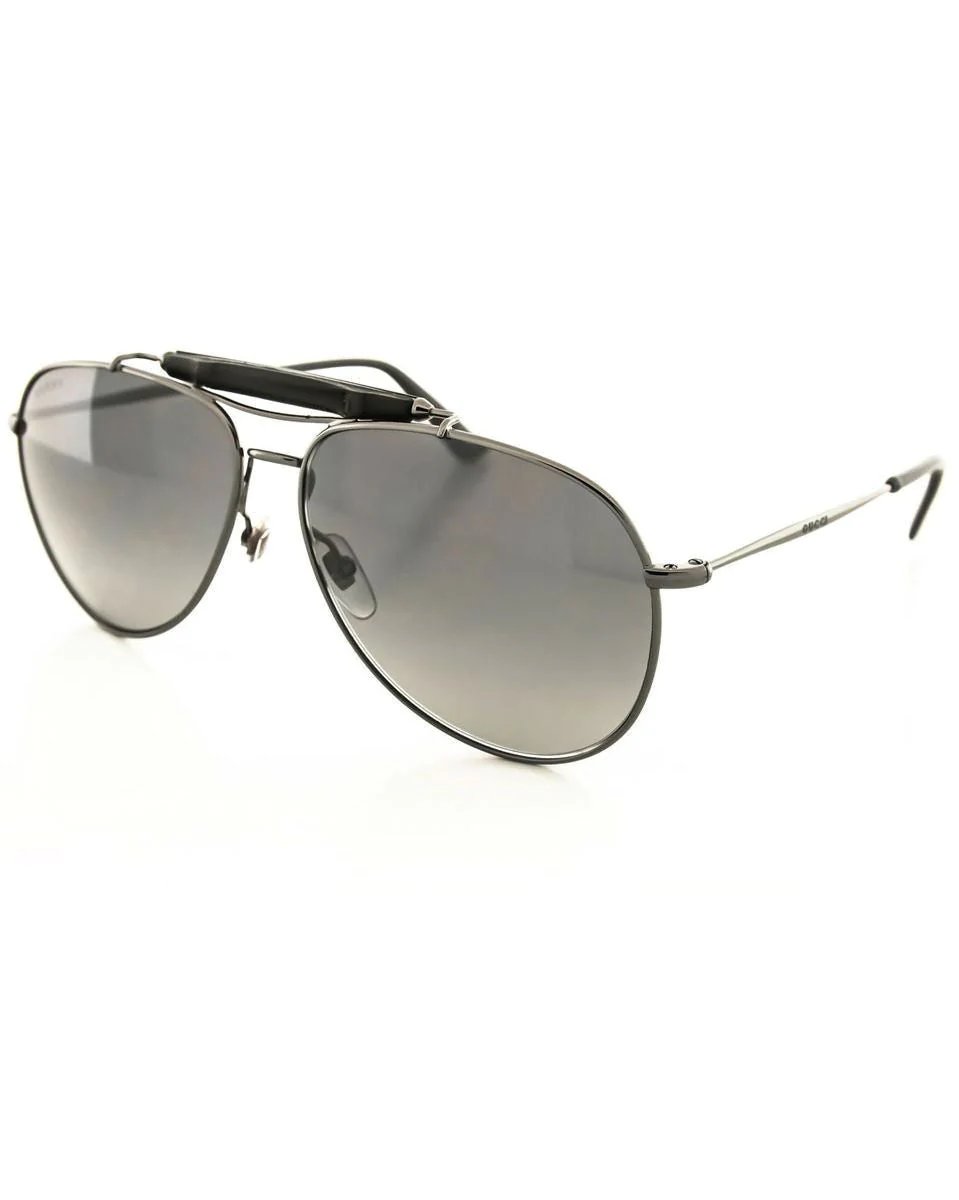 Alternative view of Gucci 2235S KJ1 DK Ruthenium Aviator Sunglasses