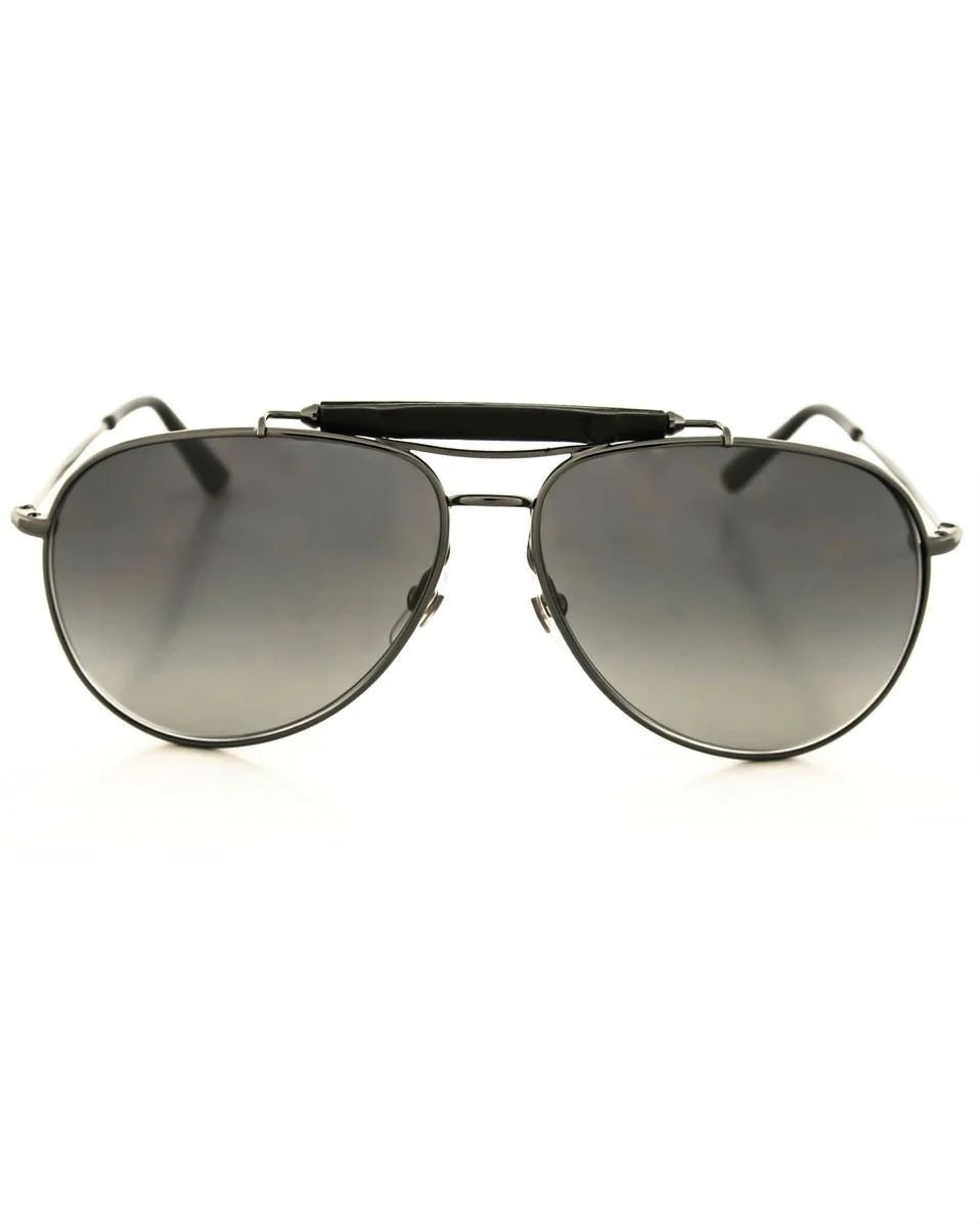 Gucci 2235S KJ1 DK Ruthenium Aviator Sunglasses-20232001