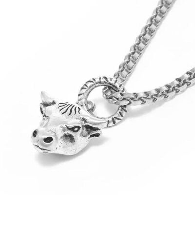 Gucci Anger Forest Bulls Head Necklace 20257336 3