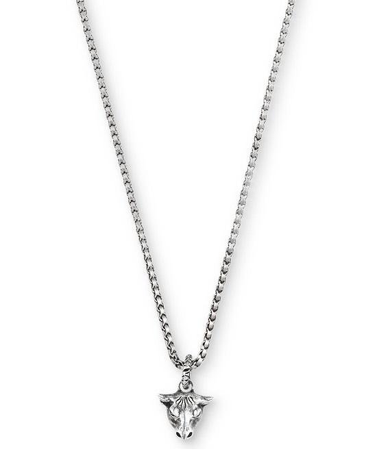 Gucci Anger Forest Bull's Head Necklace-20257336