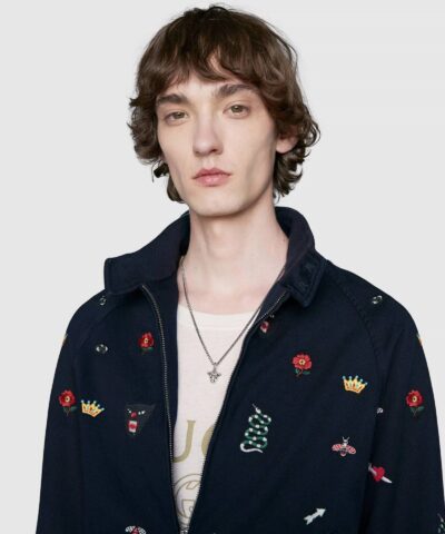 Gucci Anger Forest Wolfs Head Necklace 20257351 1