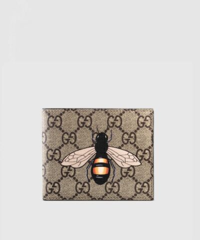 Gucci Bee Print GG Supreme Wallet-20251980