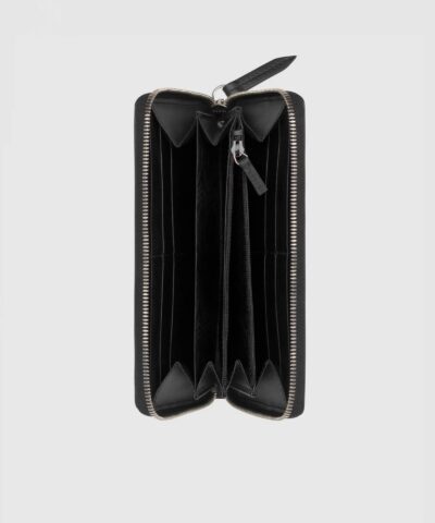 Gucci Bee Print GG Supreme Zip Around Wallet 20251931 1