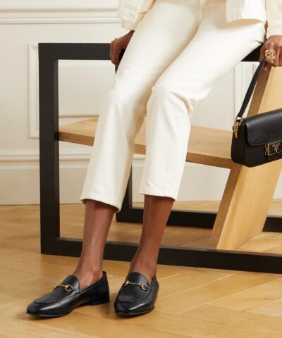 Gucci Black Leather Horsebit Loafer 20248794 1