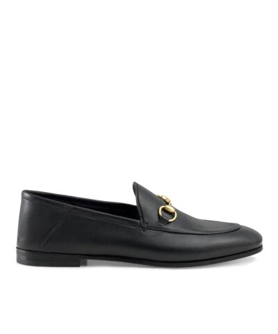 Gucci Black Leather Horsebit Loafer-20248801