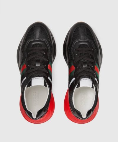 Gucci Black Rhyton Sneaker - Image 3