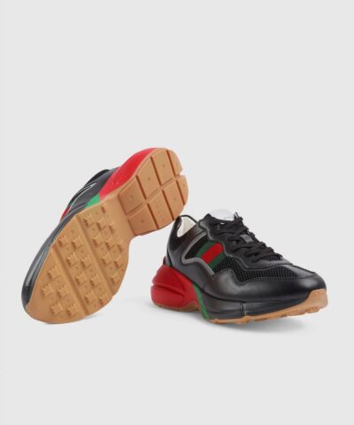 Gucci Black Rhyton Sneaker - Image 5
