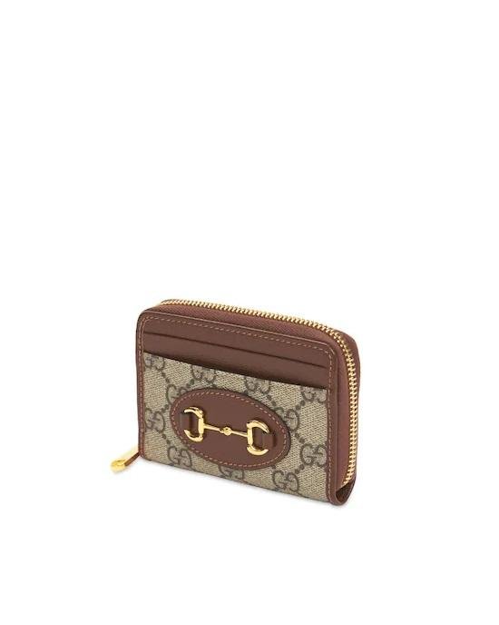 Alternative view of Gucci Brown Monogram Horsebit 1955 Card Case