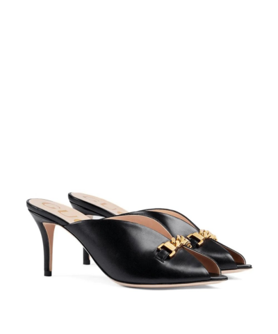 Alternative view of Gucci Chain-Detail Slide Sandals