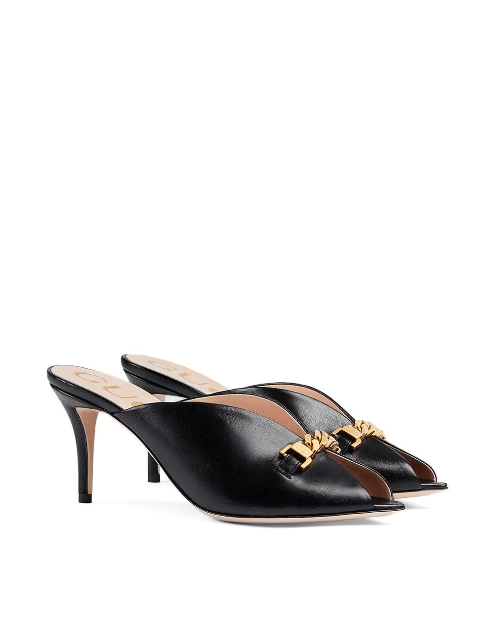 Alternative view of Gucci Chain-Detail Slide Sandals