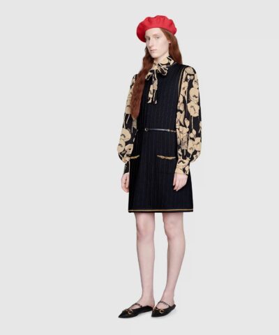 Gucci Double G Chain Blur Dress - Image 3