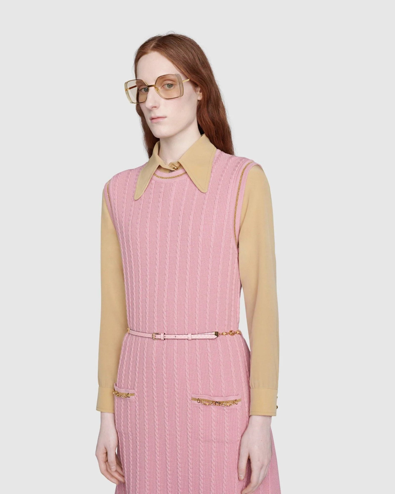 Alternative view of Gucci Double G Chain Pink Dress