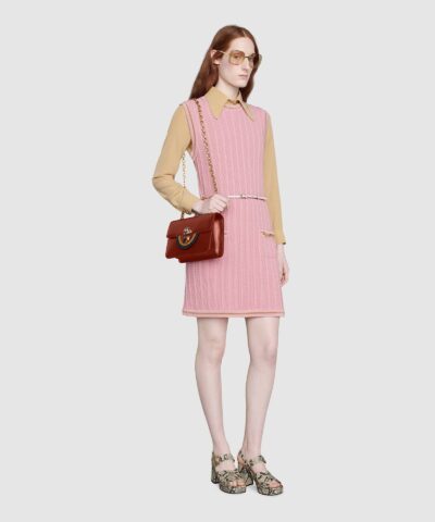 Gucci Double G Chain Pink Dress 20251473 2