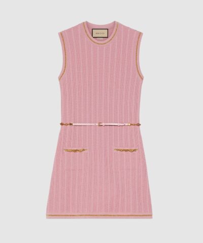 Gucci Double G Chain Pink Dress 20251473 4