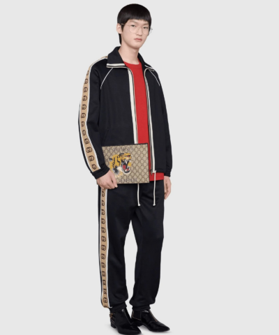 Gucci GG Bestiary Pouch With Tiger 20251999 1