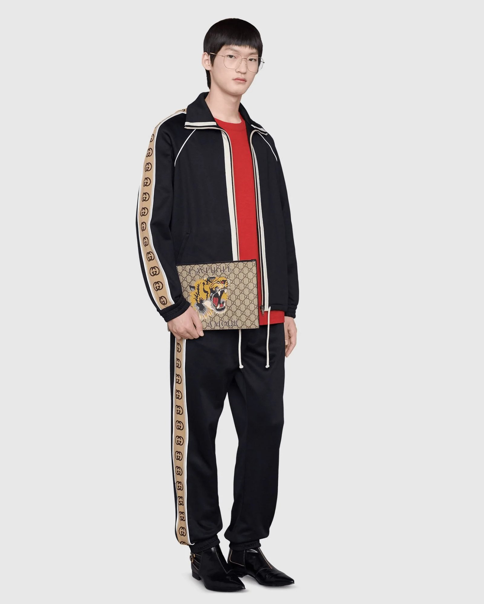 Alternative view of Gucci GG Bestiary Pouch With Tiger