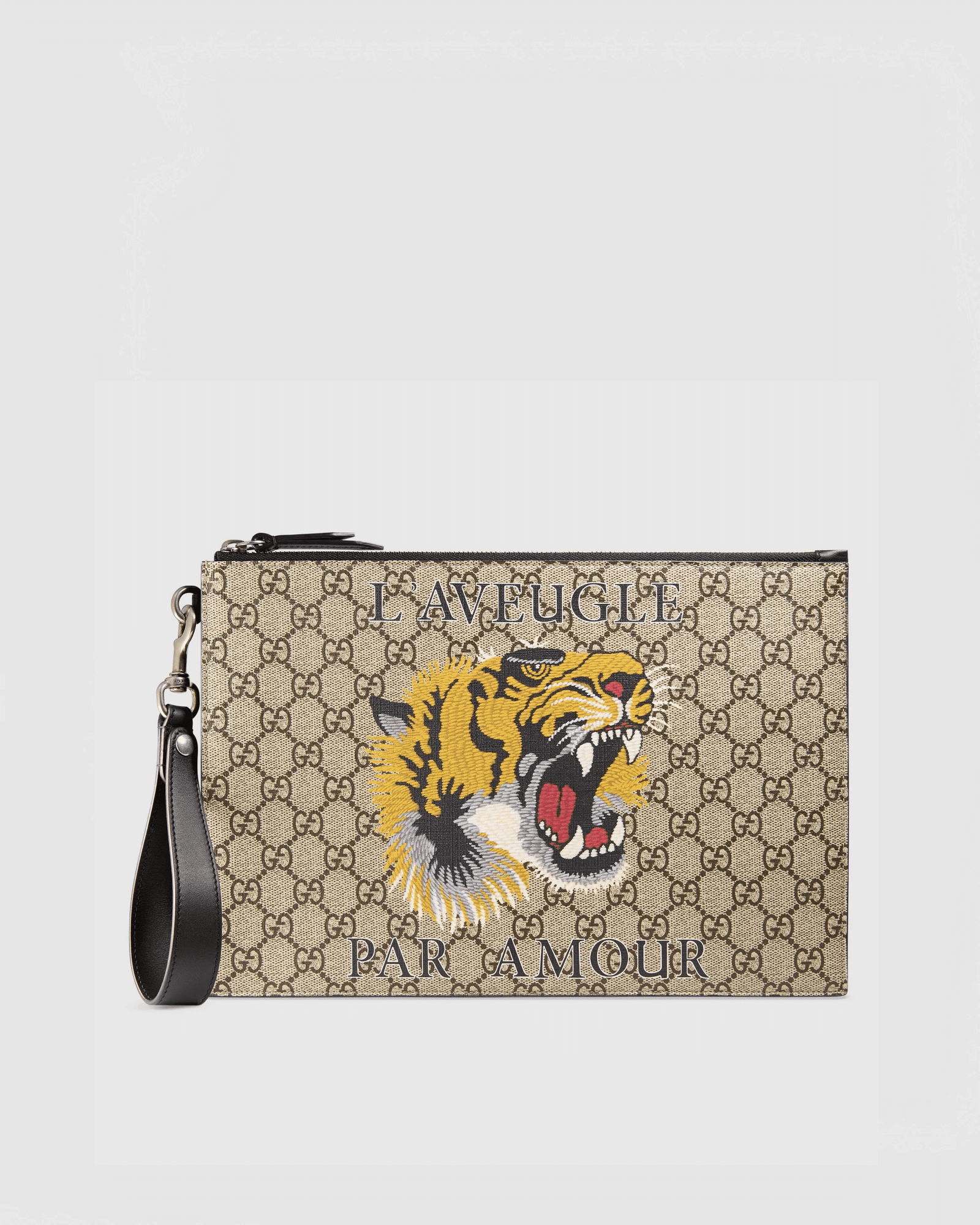 Gucci GG Bestiary Pouch With Tiger-20251999