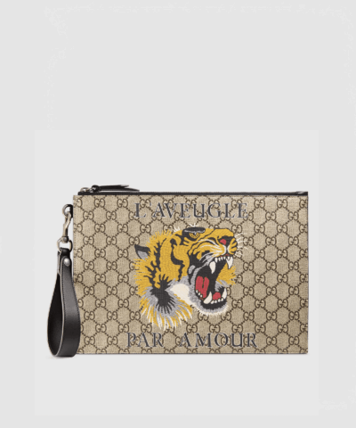 Gucci GG Bestiary Pouch With Tiger-20252000