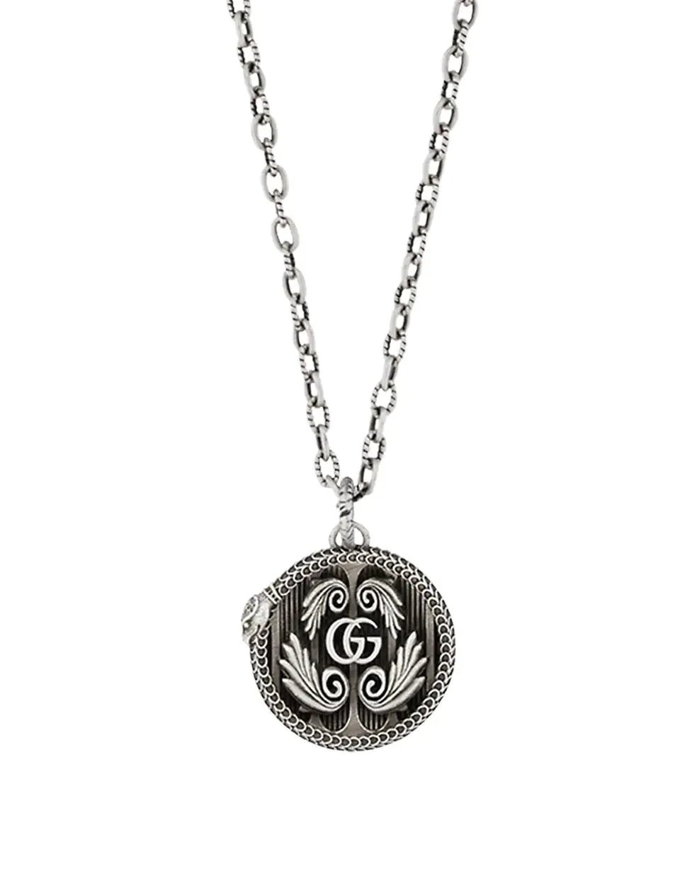 Gucci GG Marmont Sterling Silver Pendant Necklace-20257367