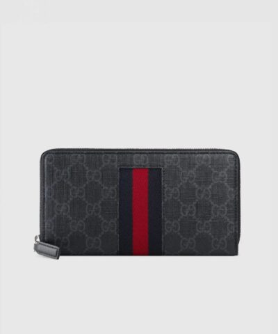Gucci GG Supreme Web Zip Around Wallet-20251926