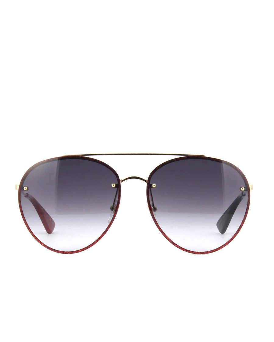 Gucci GG0351s 001 Aviator Round Sunglasses-20239411