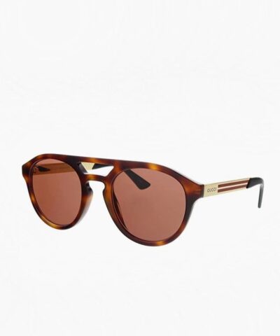 Gucci GG0689S 003 Brown Aviator Sunglasses 20239355 1